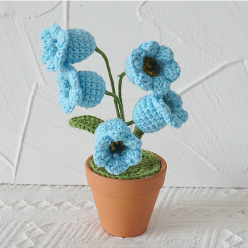 hand-woven knit flower