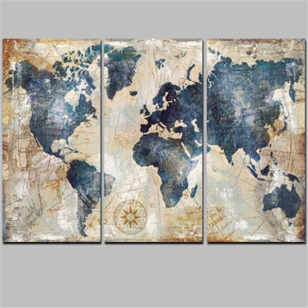 world map canvas