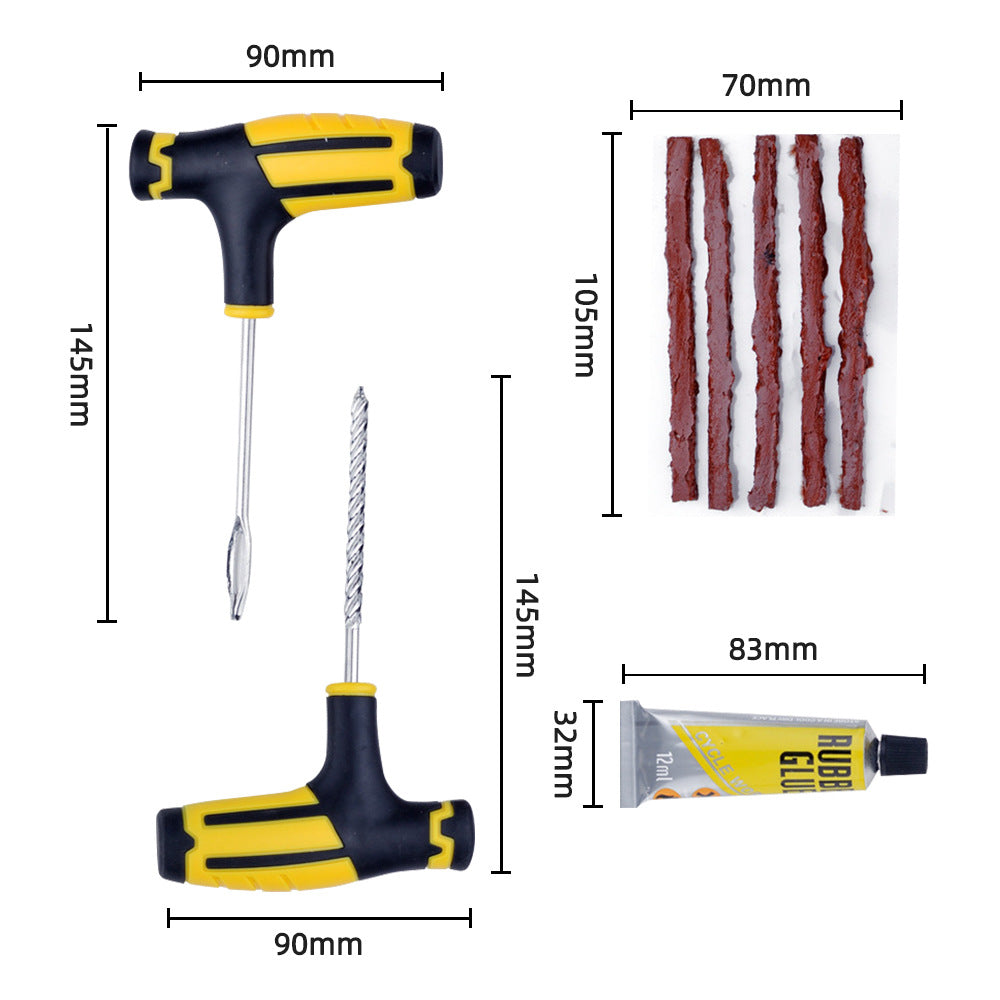 vacuum tire repair tool set