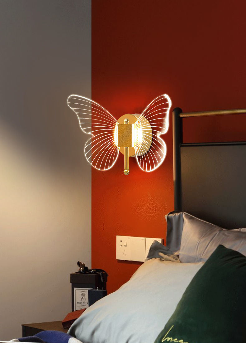 butterfly led wall lamp