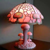 Pink Mushroom Table Lamp / Battery mounted version