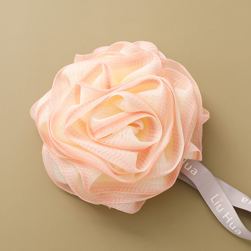 new rose bath ball scrub towel