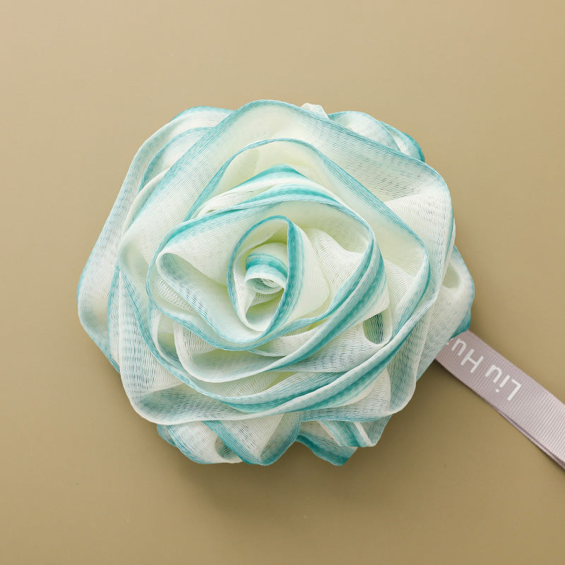 new rose bath ball scrub towel