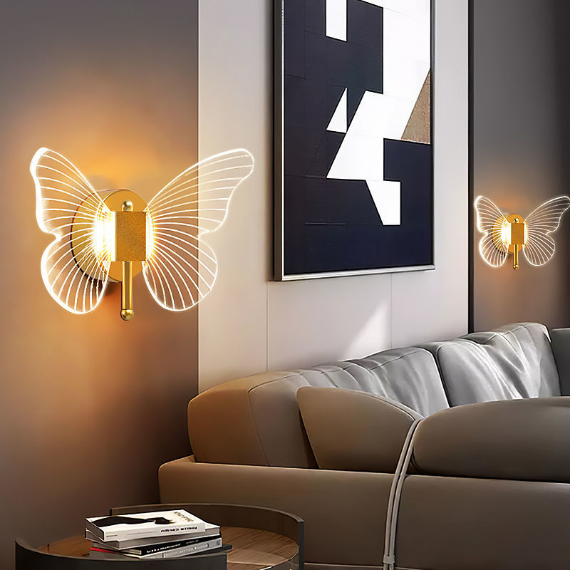 butterfly led wall lamp