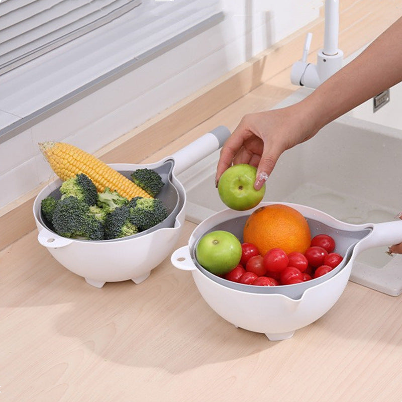 twist-n-drain: dual-layer multipurpose draining basket