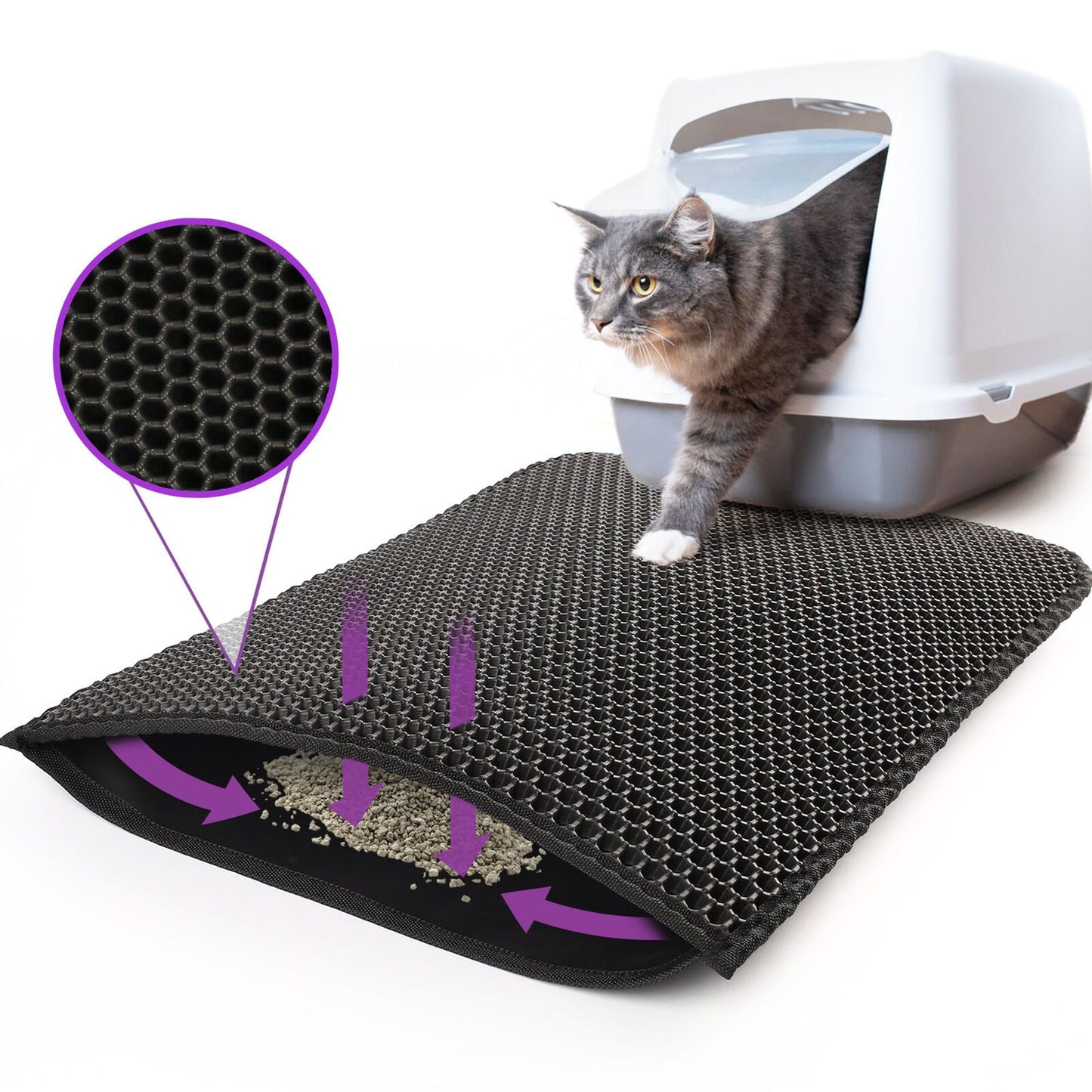 waterproof cat litter trapping mat