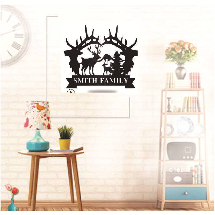 metal deer wall art craft