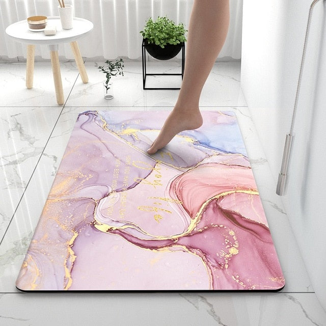 soft diatomaceous earth bathroom floor mat