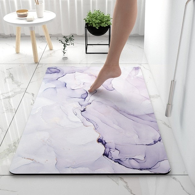 soft diatomaceous earth bathroom floor mat