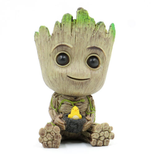 guardians of the galaxy groot flower pot bird's nest tree man groot tree man hand ornament