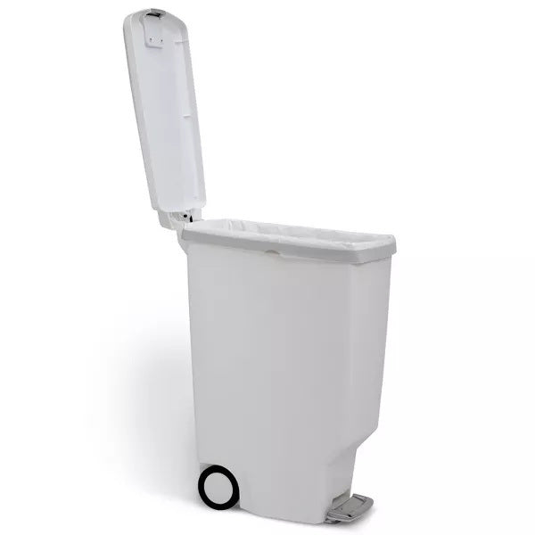 40l slim plastic step trash can