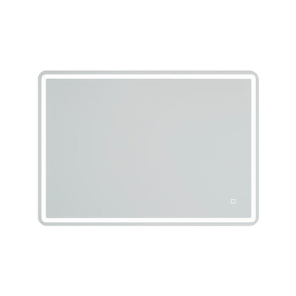 Smart LED Bathroom Vanity Mirror 40x28 - Frameless, Anti-Fog, Bluetooth, Wall-Mount