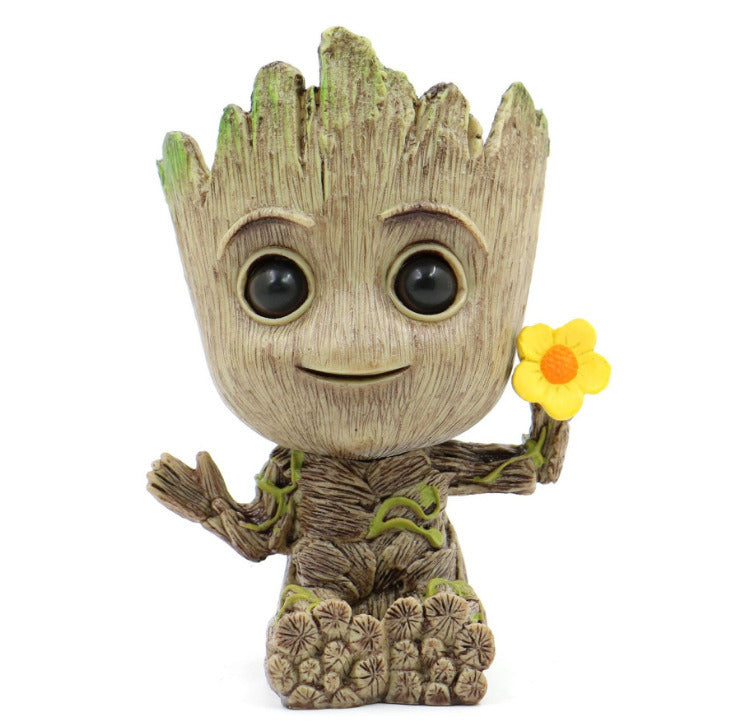 guardians of the galaxy groot flower pot bird's nest tree man groot tree man hand ornament