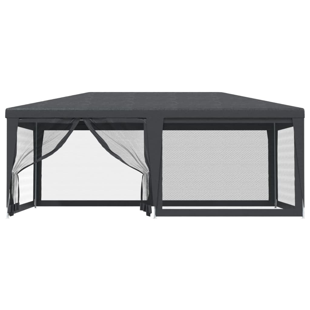 party tent with 6 mesh sidewalls anthracite 19.7'x13.1' hdpe