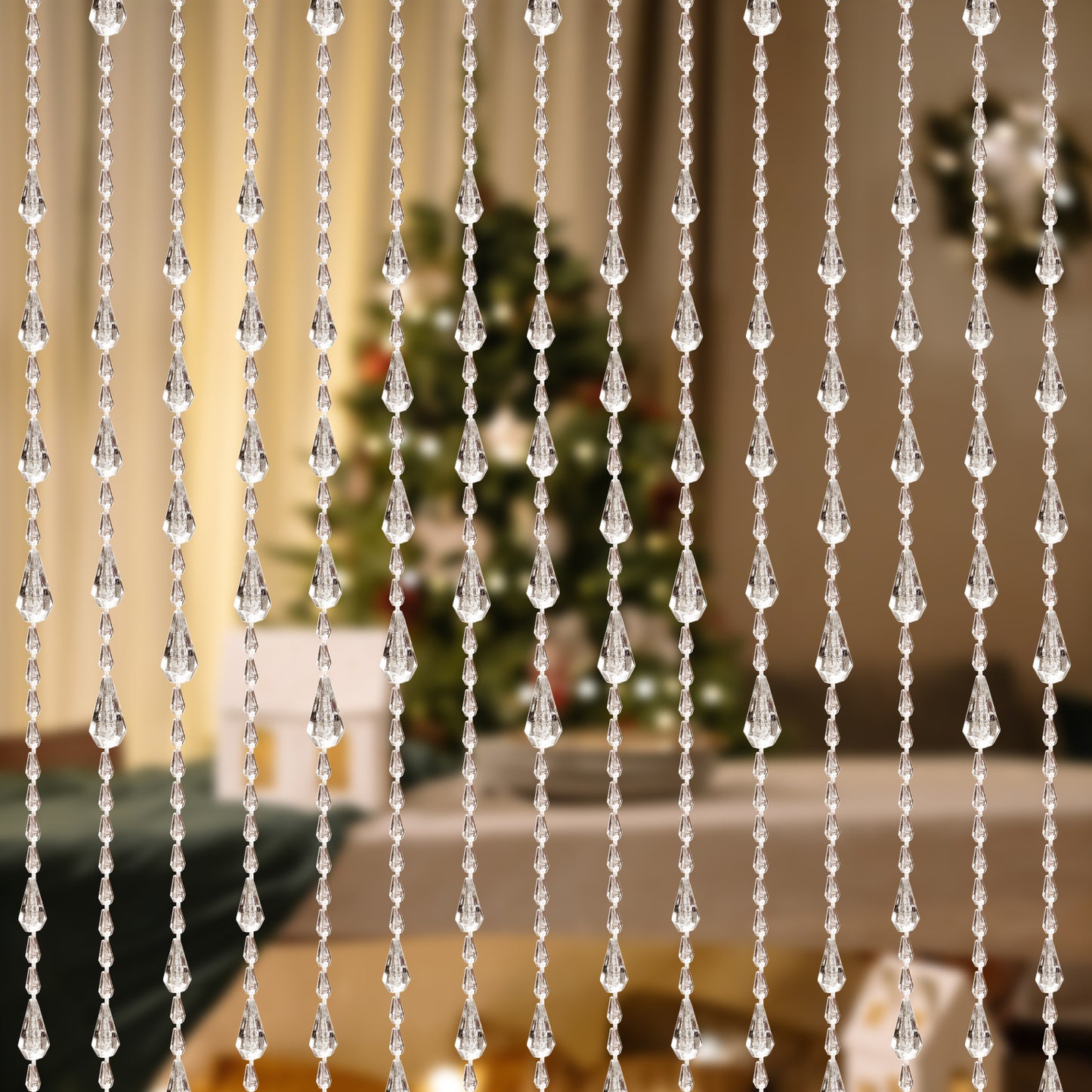 crystal beaded curtain acrylic string curtain hanging door beads for doorway window