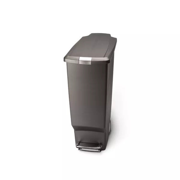 40l slim plastic step trash can