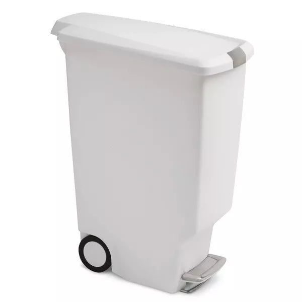 40l slim plastic step trash can