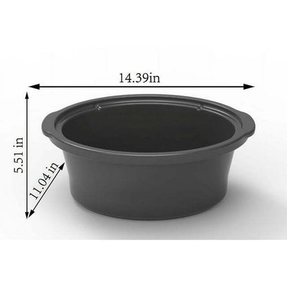 Slow Cooker, Stainless Steel Finish, Glass Lid [6 Quart]