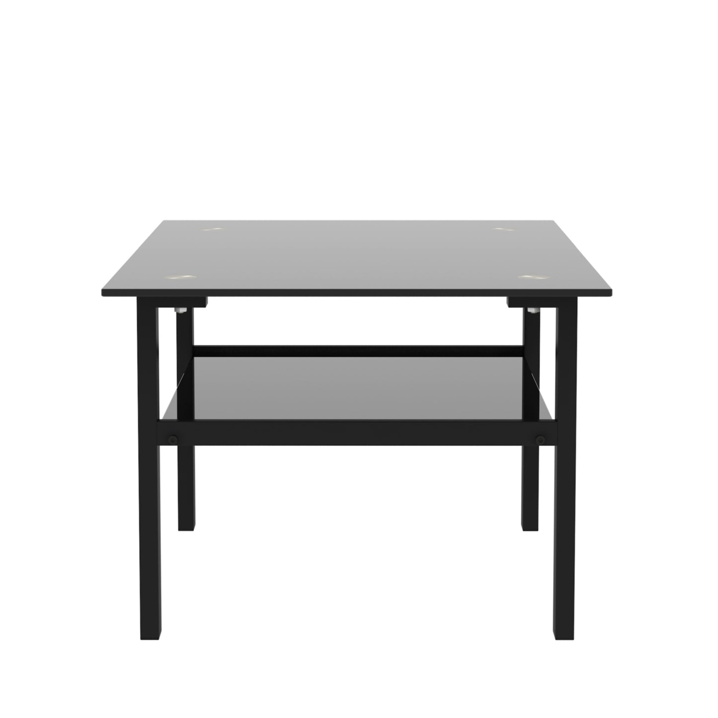 modern black glass coffee table