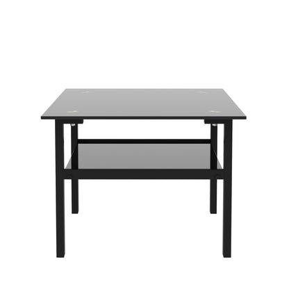 Modern Black Glass Coffee Table