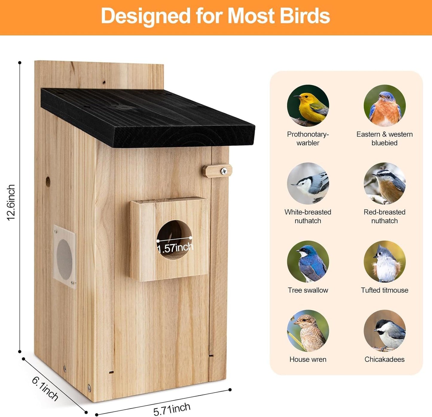 smart bird house with camera,3mp birdhouse camera for outdoors,auto capture bird videos & motion detection,watch bird nesting & hatching in real time,diy ideal gift