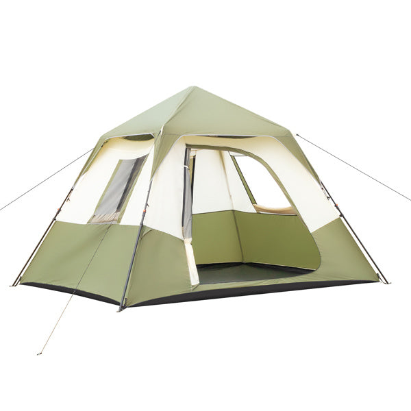 6 person camping tent setup in 60 seconds with rainfly & windproof tent with carry bag for family camping & hiking