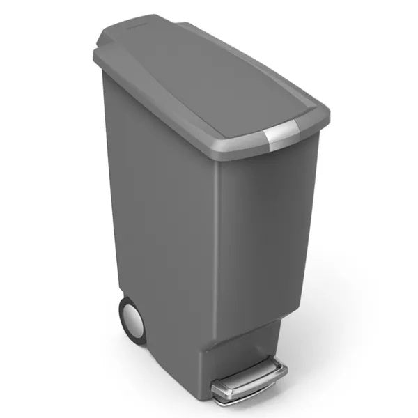 40l slim plastic step trash can