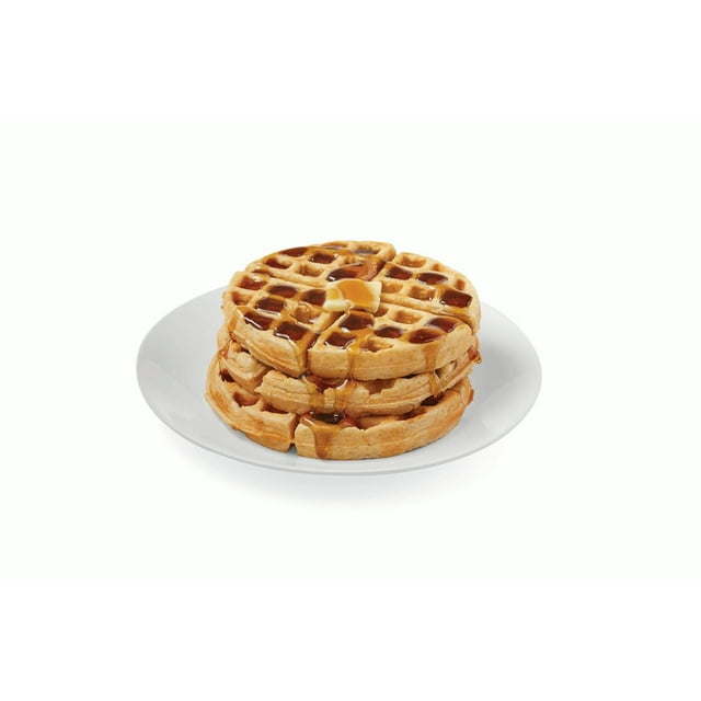 single-flip waffle maker, black with stainless steel decoration