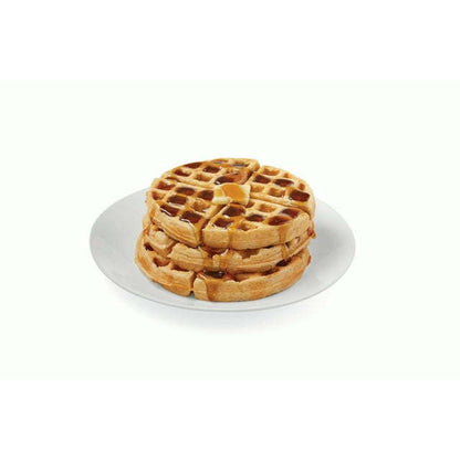 Single-Flip Waffle Maker, Black with Stainless Steel Decoration