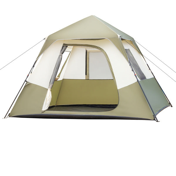 6 person camping tent setup in 60 seconds with rainfly & windproof tent with carry bag for family camping & hiking