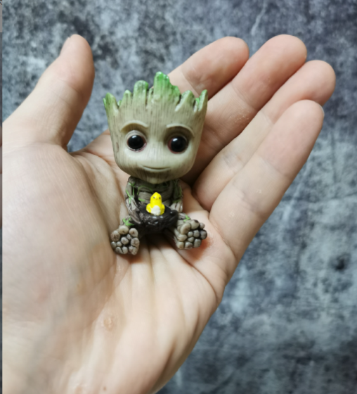 guardians of the galaxy groot flower pot bird's nest tree man groot tree man hand ornament