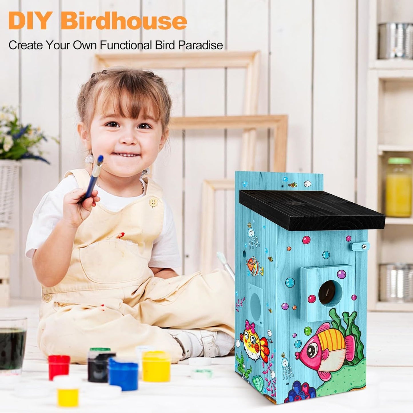 smart bird house with camera,3mp birdhouse camera for outdoors,auto capture bird videos & motion detection,watch bird nesting & hatching in real time,diy ideal gift