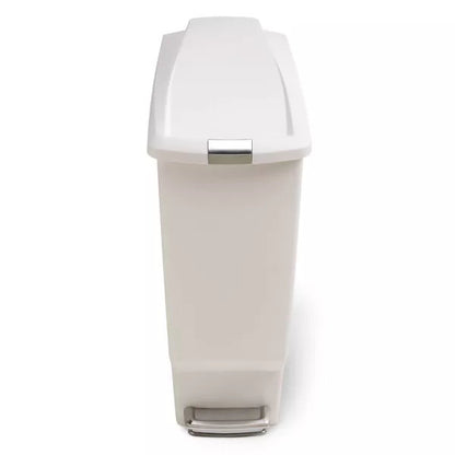 40L Slim Plastic Step Trash Can