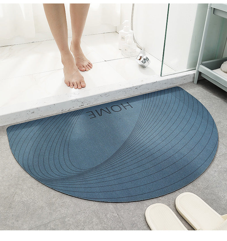 semicircle door bathroom non-slip bath speed mat