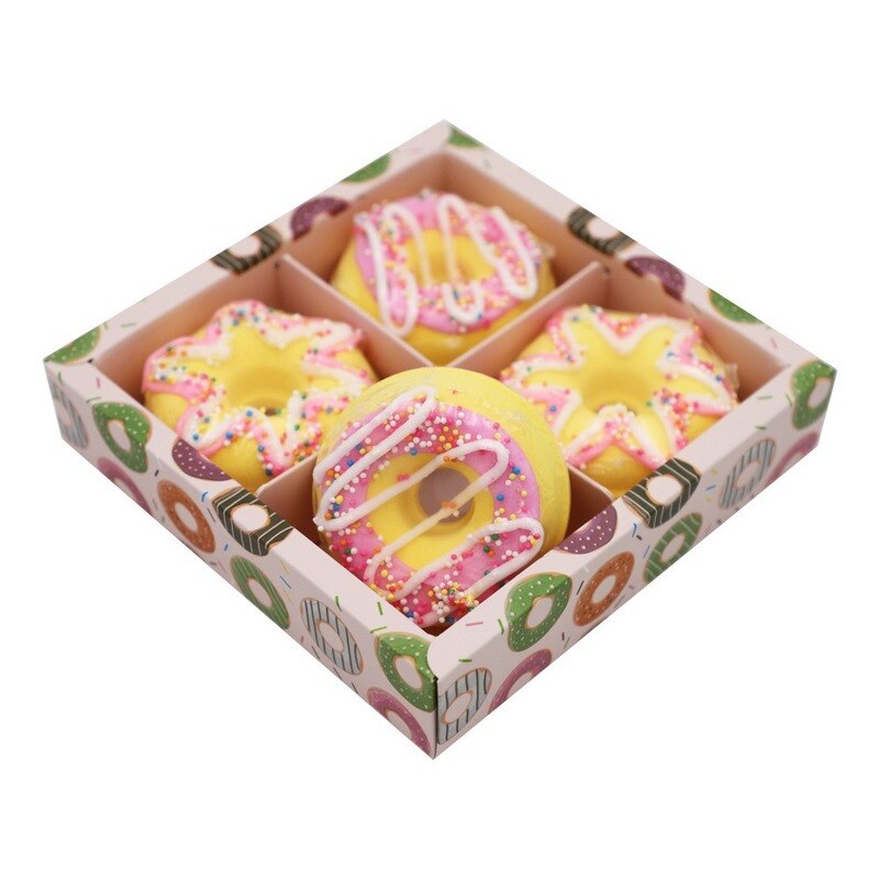 dessert doughnut bath bomb 4pk