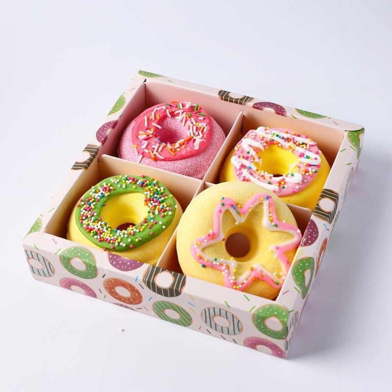 dessert doughnut bath bomb 4pk